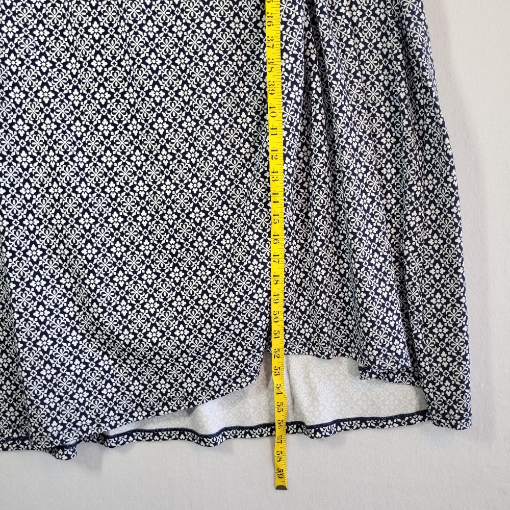Lands' End Womens 2X Navy White Floral Faux Wrap Maxi Dress Tencel Modal NWT‎ - Picture 16 of 16